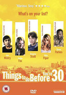 THINGS TO DO BEFORE YOU'RE 30 (UK) DVD
