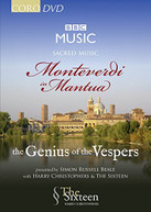 MONTEVERDI THE SIXTEEN CHRISTOPHERS - SACRED MUSIC: MONTEVERDI IN - DVD