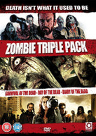 ZOMBIE TRIPLE - SURVIVAL OF THE DEAD & DAY OF THE DEAD (REMAKE) & DIARY OF THE DEAD (UK) DVD