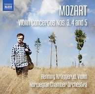 W. MOZART / HENNING  KRAGGERUD - MOZART: VIOLIN CONCERTOS NOS. 3 4 & 5 CD