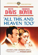 ALL THIS & HEAVEN TOO (MOD) DVD