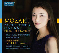 MOZART /  VETTER / KUSSMAUL / HAMBURG SYMPHONY - MOZART: PIANO CONCERTOS CD
