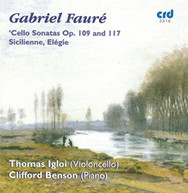 FAURE /  IGLOI / BENSON - SONATAS FOR CELLO & PIANO CD