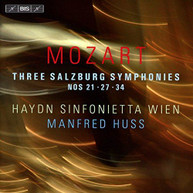 MOZART /  WIEN / HUSS - MOZART: THREE SALZBURG SYMPHONIES NOS. 21, 27 & CD
