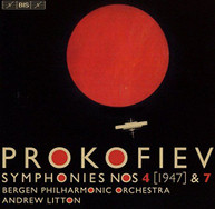 PROKOFIEV /  BERGEN PHILHARMONIC ORCHESTRA - PROKOFIEV: SYMPHONIES 4 & SACD