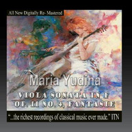 MARIA YUDINA - VIOLA SONATA IN F OP. 11 NO. 4. FANTASIE (MOD) CD