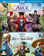 ALICE THROUGH THE LOOKING GLASS / ALICE IN WONDERLAND (UK) BLU-RAY