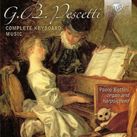 G.B. PESCETTI / PAOLO  BOTTINI - G.B. PESCETTI: COMPLETE KEYBOARD MUSIC CD