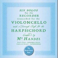 HANDEL /  BROOK STREET BAND - SIX SOLOS FOR THE RECORDER CD