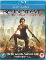 RESIDENT EVIL - THE FINAL CHAPTER [UK] BLU-RAY