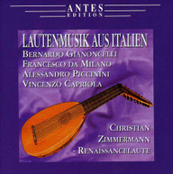 GIANONCELLI / CHRISTIAN  ZIMMERMANN - LAUTENMUSIK AUS ITALIEN CD