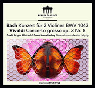 J.S. BACH /  FRANCK / OISTRACH / KONWITSCHNY - BACH & VIVALDI: VIOLIN CD