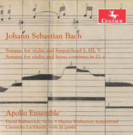 J.S. BACH /  APALLO ENSEMBLE - BACH: SONATAS FOR VIOLIN & HARPSICHORD CD