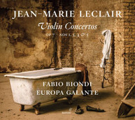 LECLAIR /  BIONDI / EUROPA GALANTE - JEANMARIE LECLAIR: VIOLIN CONCERTOS CD