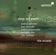 ZIMMERMANN /  TRIO ACCANTO - SONGS & POEMS CD
