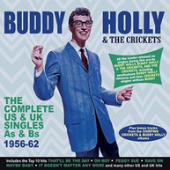 BUDDY HOLLY &  CRICKETS - COMPLETE US & UK SINGLES AS & BS 1956 - CD