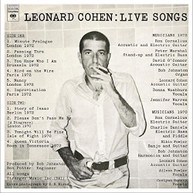 LEONARD COHEN - LEONARD COHEN: LIVE SONGS VINYL