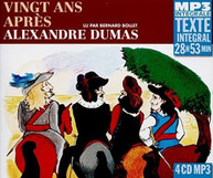 ALEXANDRE DUMAS - VINGT ANS APRES CD