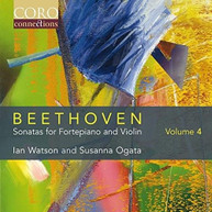 BEETHOVEN /  WATSON / OGATA - SONATAS FOR FORTEPIANO & VIOLIN 4 CD