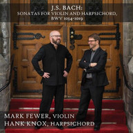 J.S. BACH /  FEWER / KNOX - SONATAS FOR VIOLIN & HARPSICHORD CD
