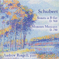 SCHUBERT /  RANGELL - SONATA IN B - SONATA IN B-FLAT MAJOR CD