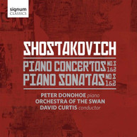 SHOSTAKOVICH /  DONOHOE / CURTIS - PIANO CONCERTOS 1 & 2 / PIANO SONATAS CD