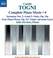 TOGNI /  ORVIETO - COMPLETE PIANO MUSIC 4 CD