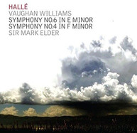 WILLIAMS /  HALLE / ELDER - SYMPHONIES 4 & 6 CD