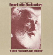 JOHN BEECHER - REPORT TO THE STOCKHOLDERS: POEMS BY JOHN BEECHER CD