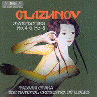 GLAZUNOV /  OTAKA / BBC NAT'L ORCH OF WALES - SYMPHONY 4 & 8 IN E FLAT CD