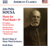 SOUSA /  ROYAL COLLEGE OF MUSIC WIND ORCH / BRION - MUSIC FOR WIND BAND CD