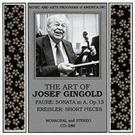 GINGOLD - ART OF JOSEF GINGOLD CD