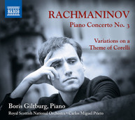 RACHMANINOFF /  GILTBURG - PIANO CONCERTO 3 / VARIATIONS ON THEME OF CD