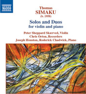 SIMAKU /  HOUSTON / ORTON - SOLOS & DUOS VIOLIN & PIANO CD