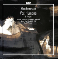 PETTERSSON /  HELLGREN / HANSSON - VOX HUMANA / 6 SANGER CD