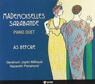 MADEMOISELLES SARABANDE - AS BEFORE CD