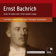 BACHRICH /  RUBIO / BREITENBACH - MUSIC FOR PIANO SOLO CD
