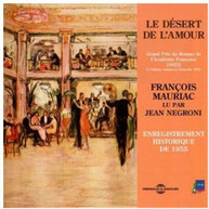 FRANCOIS MAURIAC / JEAN  NEGRONI - LE DESERT DE L'AMOUR CD