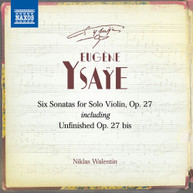 YSAYE - SIX SONATAS FOR SOLO VIOLIN CD