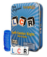LCR - LEFT CENTER RIGHT BLUE TIN NEW GAME