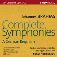 BRAHMS /  NORRINGTON / NDR CHOR - COMPLETE SYMPHONIES CD