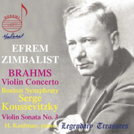 BRAHMS / ZIMBALIST / KAUFMAN / BSO / KOUSSEVITZKY - EFREM ZIMBALIST CD