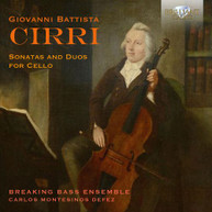 CIRRI / MONTESINOS / CARABALLO - SONATAS & DUOS FOR CELLO CD