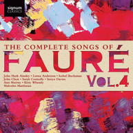 FAURE - COMPLETE SONGS FAURE 4 CD