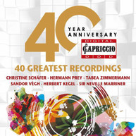 J.S. BACH /  SCHAFER / ZIMMERMANN - CAPRICCIO 40TH ANNIVERSARY CD