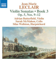 LECLAIR / BUTTERFIELD / WOLLSTON - VIOLIN SONATAS BOOK 3 5 9 - VIOLIN CD