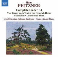 PFITZNER /  SCHENKER-PRIMUS / SIMON -PRIMUS / SIMON - COMPLETE LIEDER 4 CD