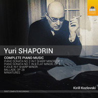 SHAPORIN / KOZLOVSKI - COMPLETE PIANO MUSIC CD