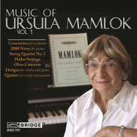 URSULA MAMLOK /  WOODWIND QUINTET - MUSIC OF URSULA MAMLOK 1 CD