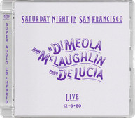 JOHN MCLAUGHLIN /  PACO DE LUCIA / AL DI MEOLA - SATURDAY NIGHT IN SAN NEW SACD